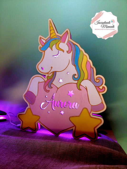 Lampada unicorno