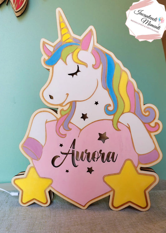Lampada unicorno