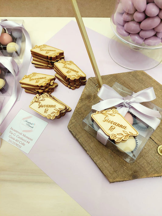 Calamita o portachiavi in legno