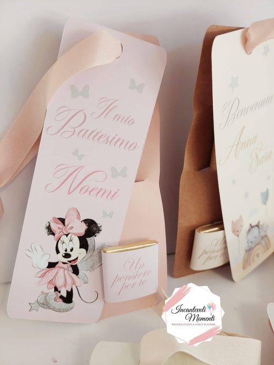 Segnalibro con penna e cioccolatino