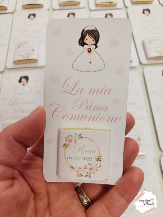 Tag con cioccolatino personalizzato