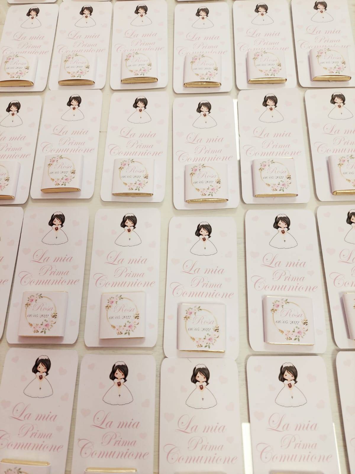 Tag con cioccolatino personalizzato